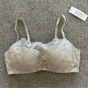 Natori Floral Lace Bra in Cream NWOT